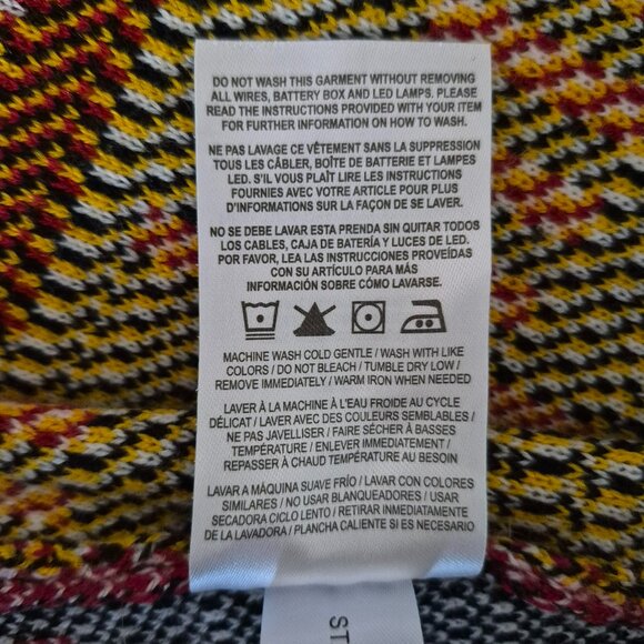 NFL Team Apparel Mens L Arizona Cardinals Light Up Long Sleeve Sweater Red White - Picture 17 of 17